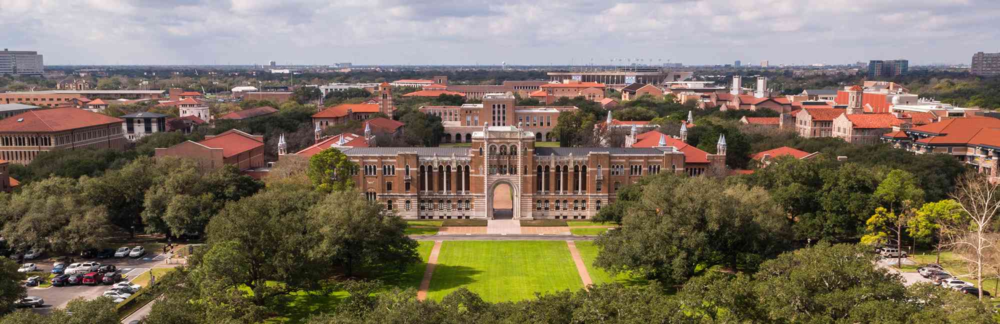 rice university campus aerial